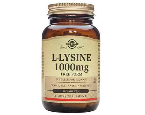 Solgar -  L-Lysine 1000mg Tablets