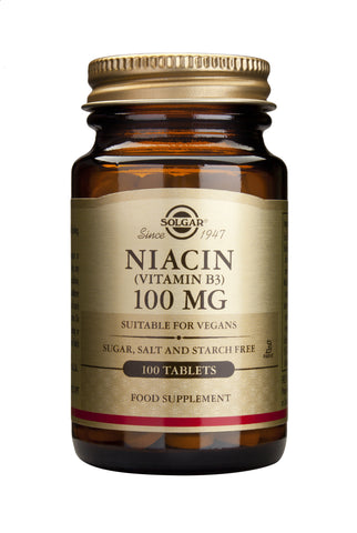 Solgar - Niacin Tabs 100mg Tablets